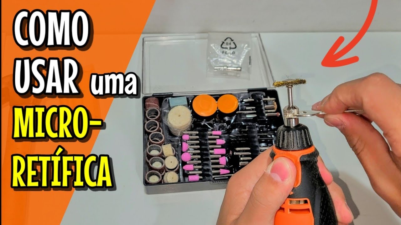COMO USAR uma MICRO-RETÍFICA?! - 💥 Testando a Micro-Retífica da Black Decker 180w (RT18KA) -MFNR-