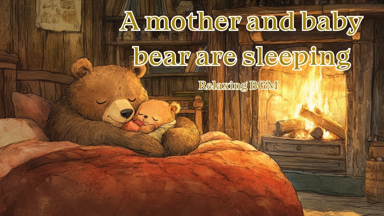 [Celtic Music] Mother and child bears sleep