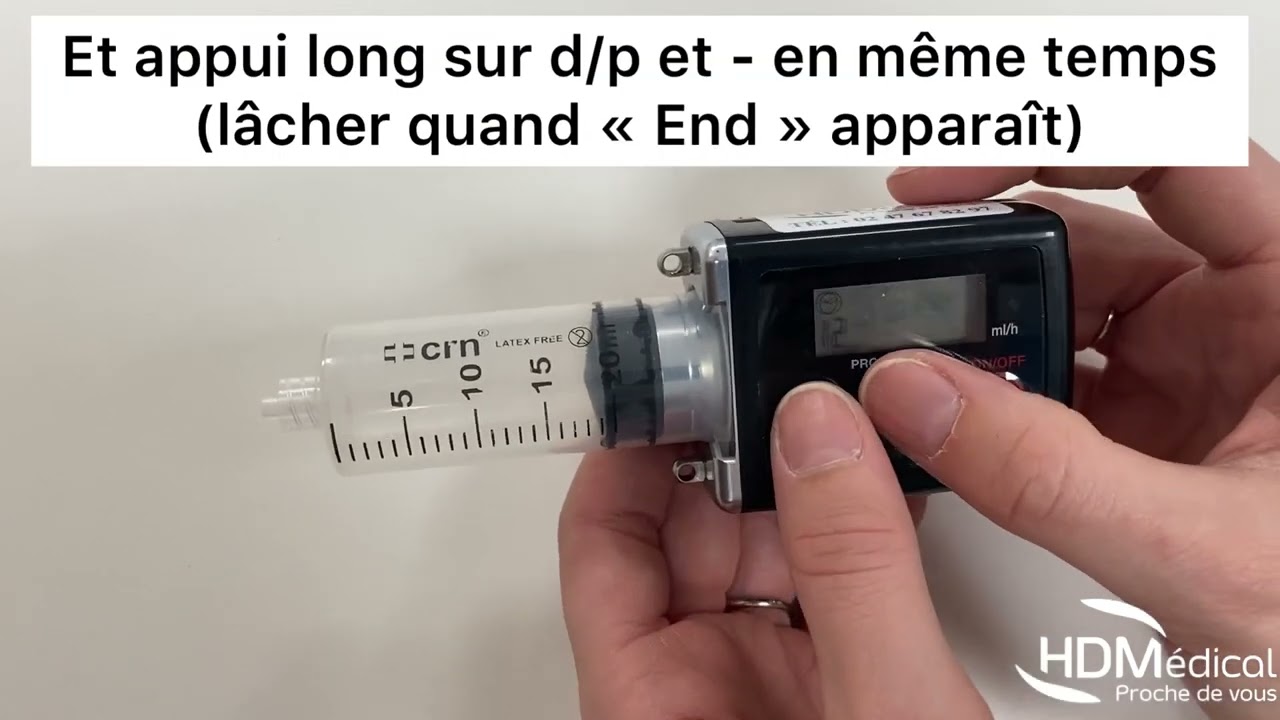 Crono Par 3 - Manipulation de la pompe au branchement et débranchement