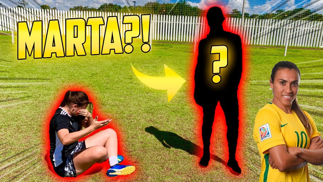 ELA JOGOU CONTRA UMA JOGADORA PROFISSIONAL E FOI HUMILHADA?! ( marta?? )