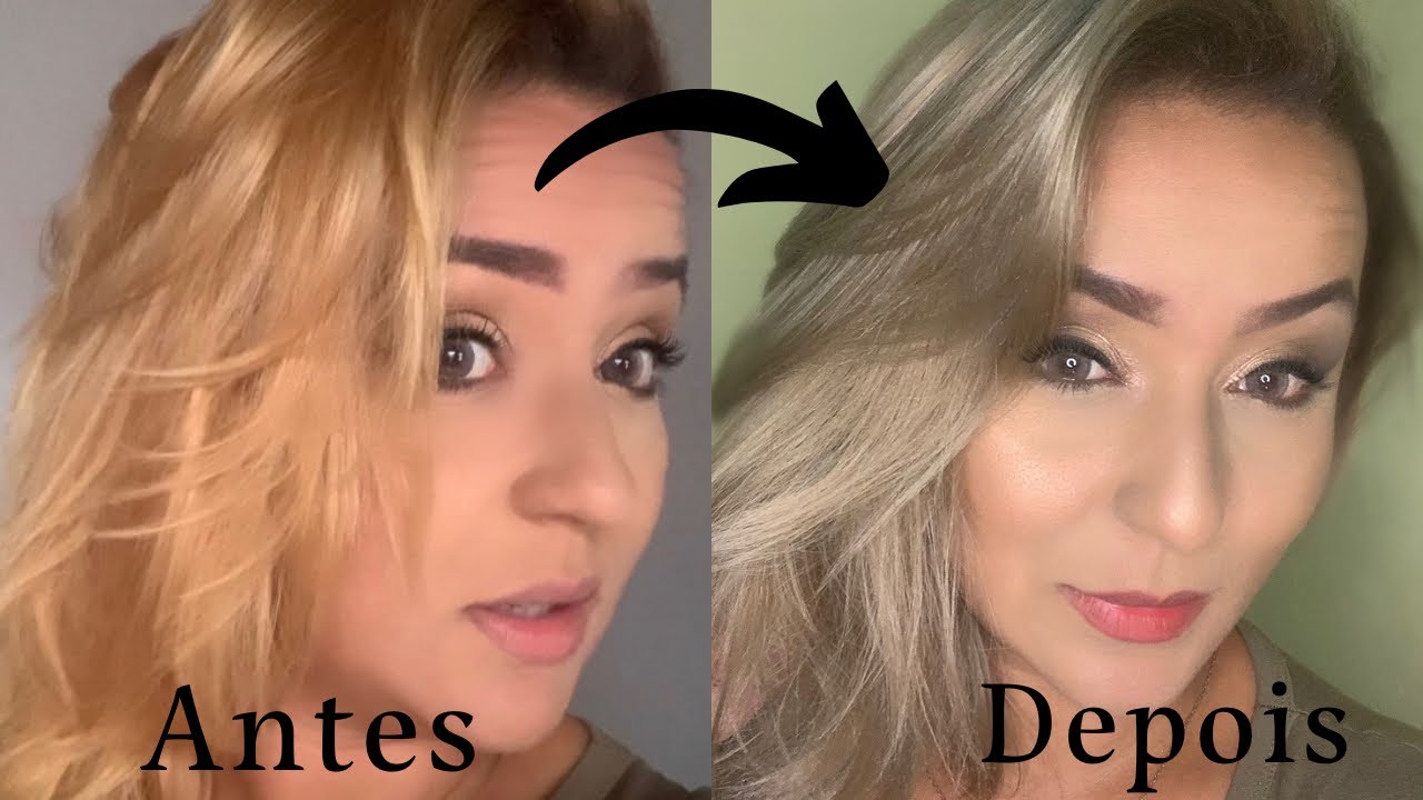 COMO TIRAR O AMARELO/LARANJA DO CABELO + COMO ESFUMAR A RAIZ