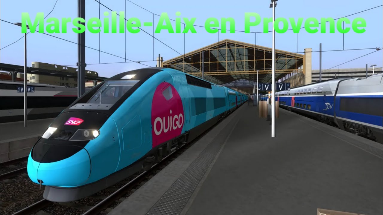 🚄 [TS 2020 HD]  TGV Ouigo Marseille Aix en Provence