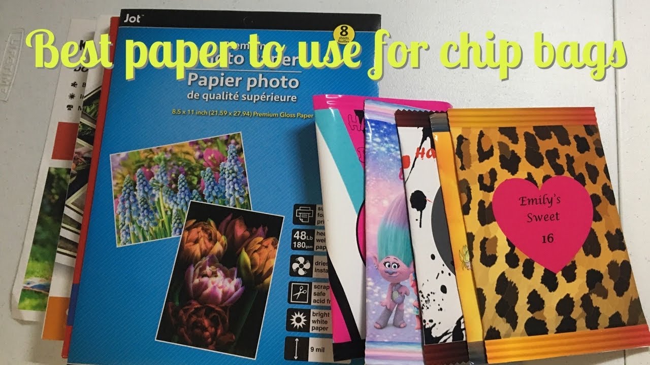 WHAT PAPER TO USE FOR CHIP BAGS?