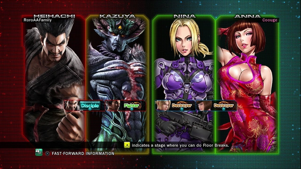 941 - Tekken Tag Tournament 2 - Coouge (Nina/Anna) vs RoroAAFamily (Heihachi/Kazuya)