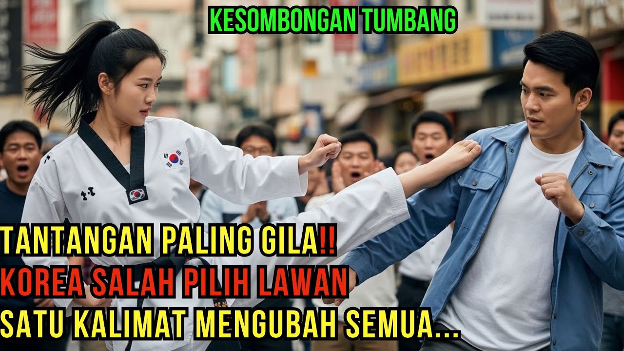 ATLET TAEKWONDO KOREA TANTANG TKI INDONESIA!“JIKA KAU MENANG, AKU AKAN MENIKAH DENGANMU!”🔥