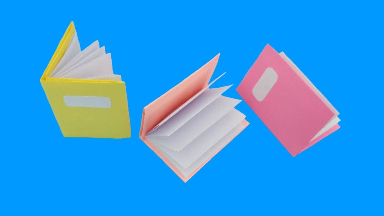 DIY MINI NOTEBOOKS - DIY BACK TO SCHOOL  折紙：筆記本