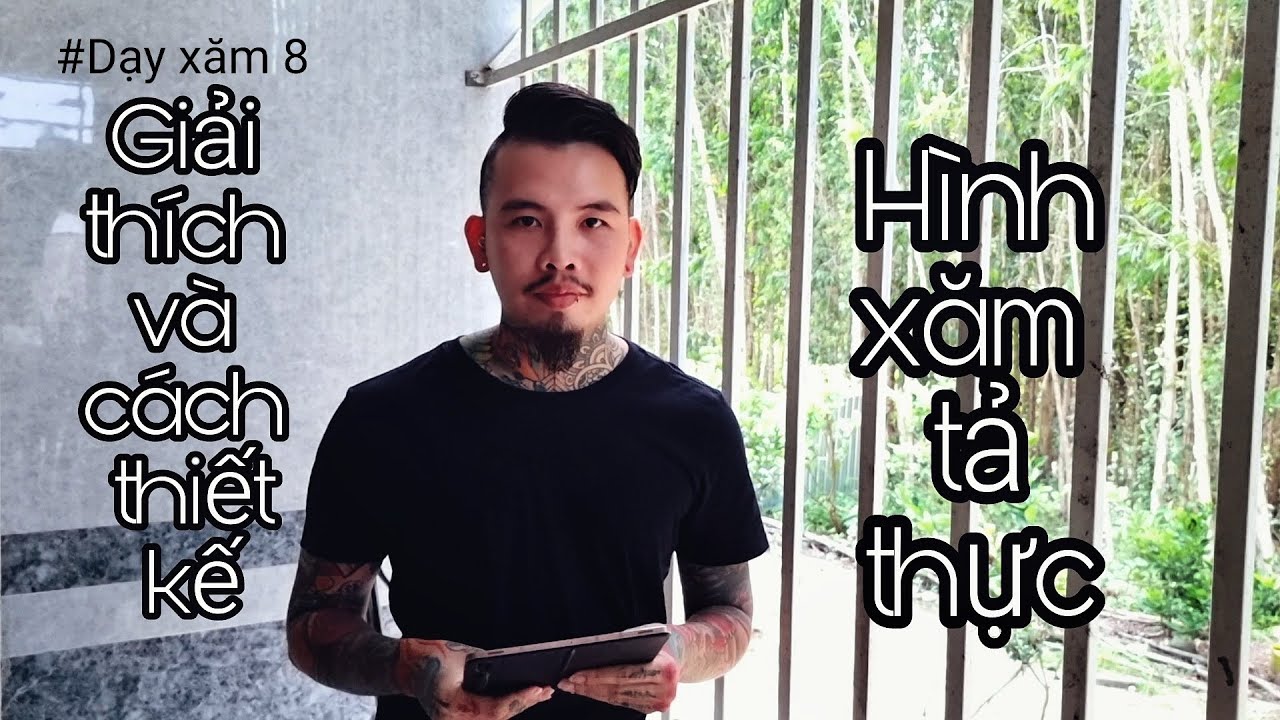 Dạy xăm I Giải thích và hướng dẫn chi tiết cách thiết kế hình xăm tả thực I Đông Tribal