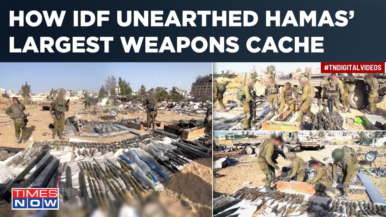 IDF Finds Hamas Largest Weapons Cache in Gaza's Hospital & School| Israel’s Most Significant Find?