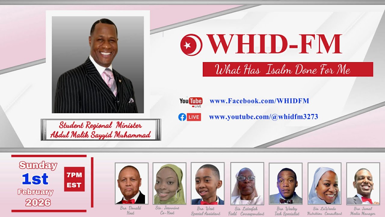 WHID-FM Brother Student Regional Minister Abdul Malik Sayyid Muhammad