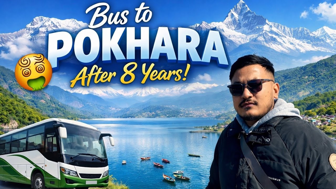 After 8 Years, I Took a Bus to Pokhara 😵‍💫 | Worst to Best Journey Ever | Rocko Vlogs
