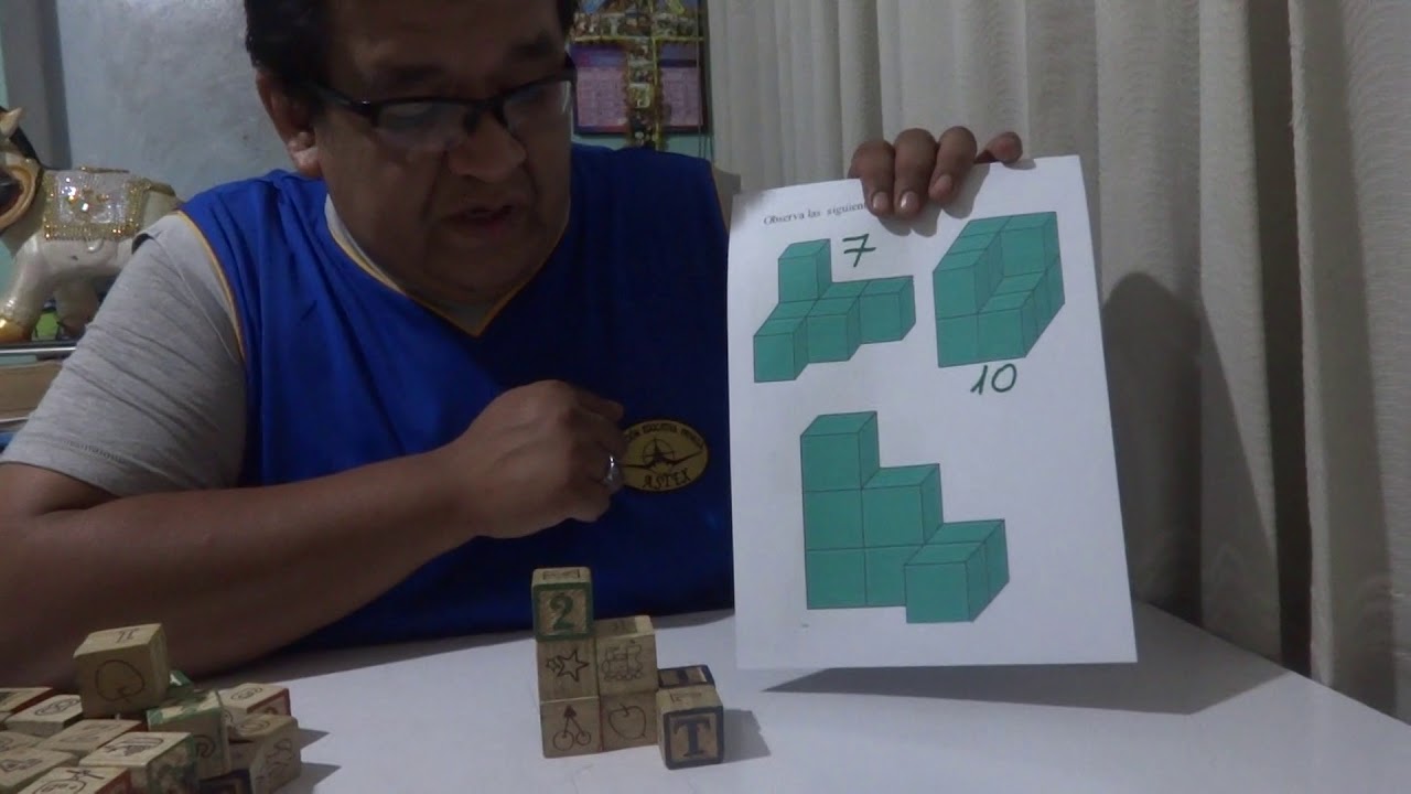 CONTEO DE CUBOS USANDO MATERIAL EDUCATIVO