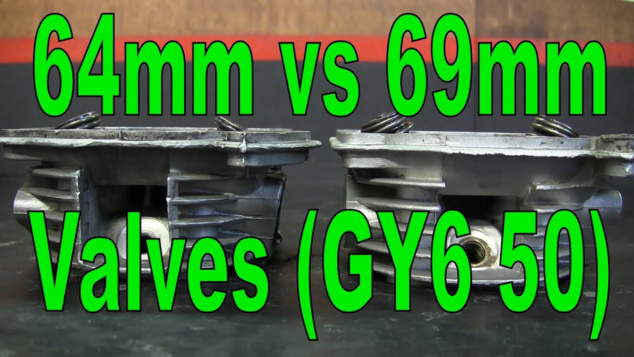 64mm Or 69mm Valves For 139QMB GY6 50 Scooter Engines