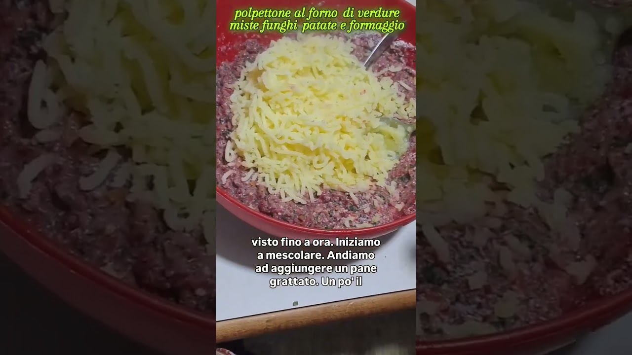 POLPETTONE senza carne con patate funghi e formaggio | Come farlo in casa