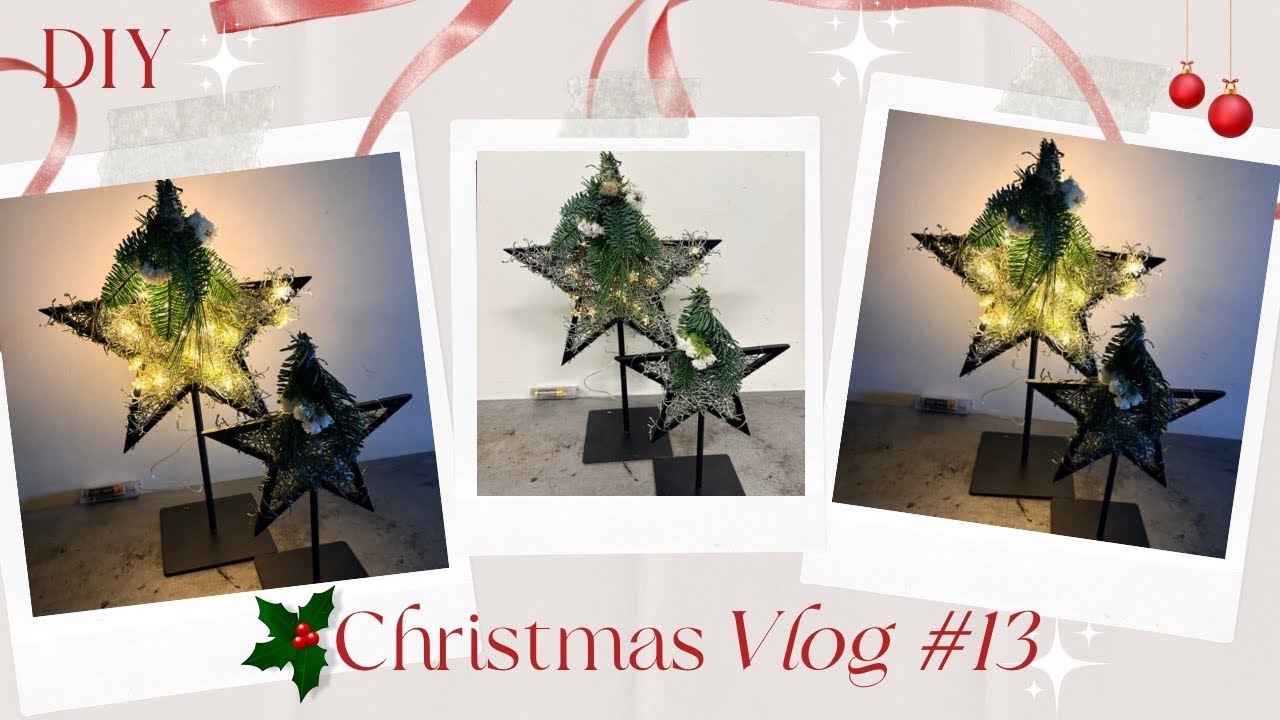 Luxe sterornamenten set 🌟| Carlein Tukkers | Cursus kerst Bloemschikken #406 | Christmasvlog #13