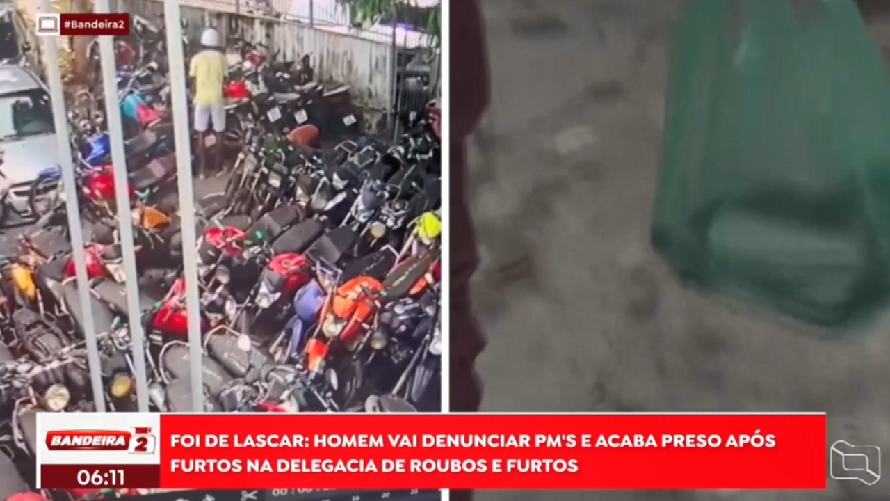 Homem vai denunciar PM's e acaba preso após furtos na Delegacia de Roubos e Furtos.
