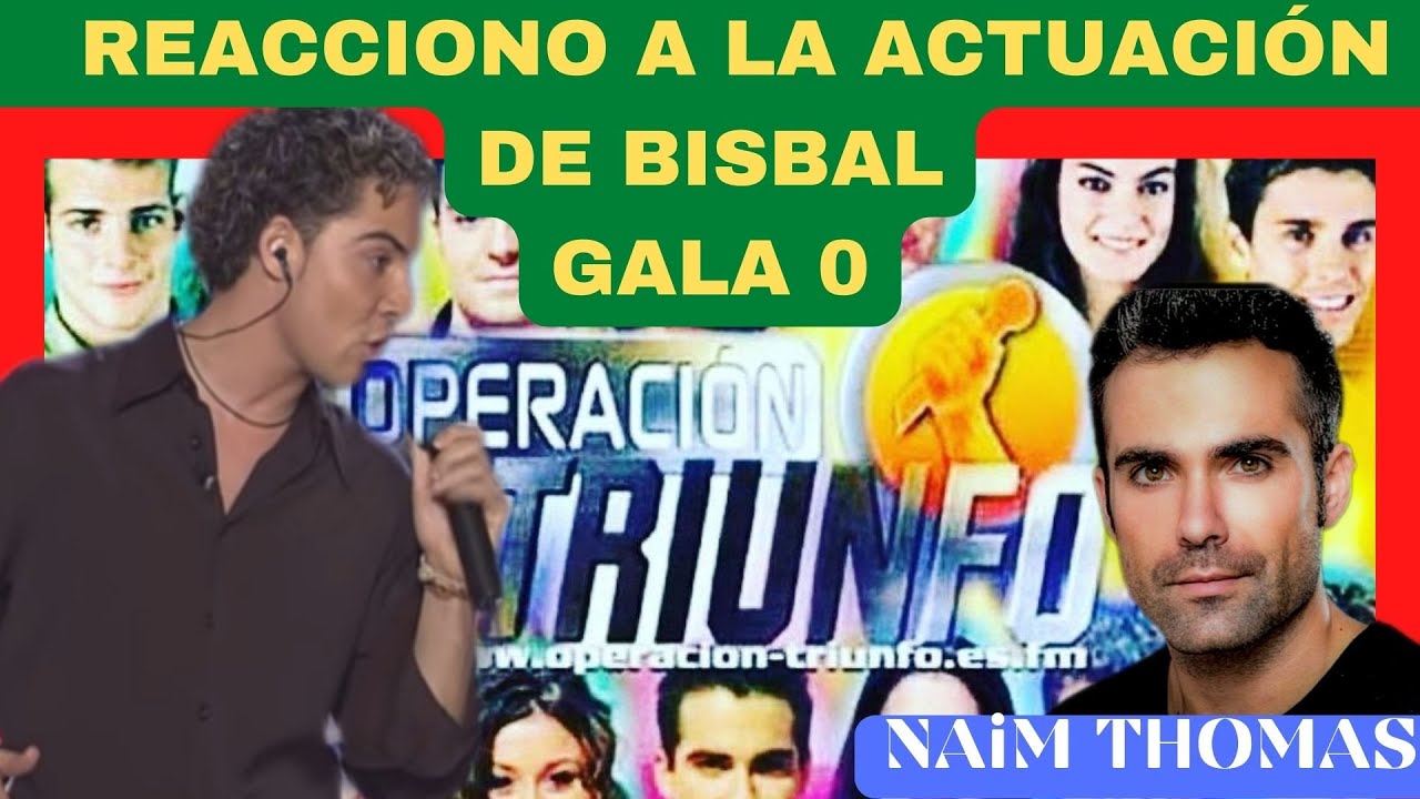 EXCONCURSANTE OPERACIÓN TRIUNFO NAIM THOMAS DE OT1 REACCIONA A GALA 0 OT1 (DAVID BISBAL)