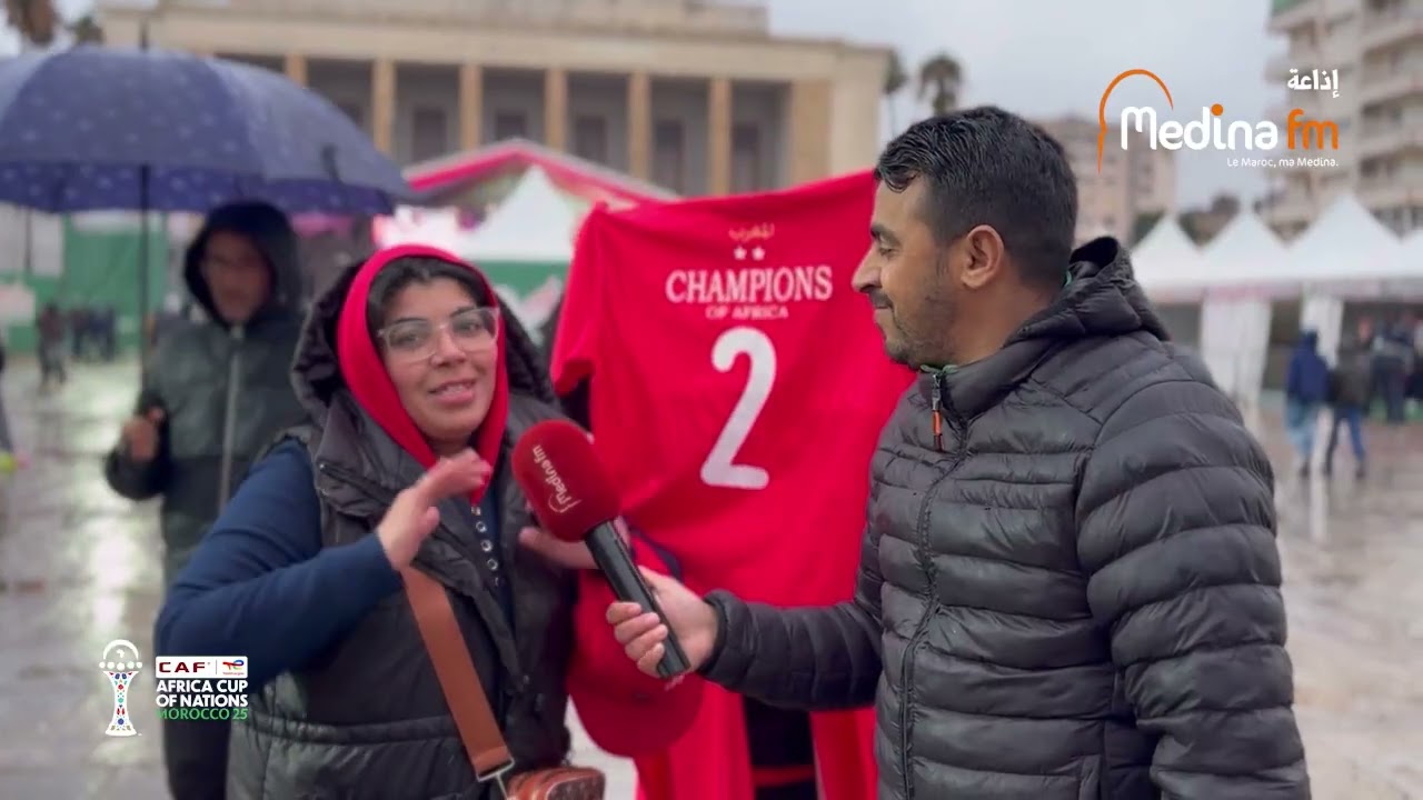 مكناس شاعلة فـ FAN ZONE نهائي الكان