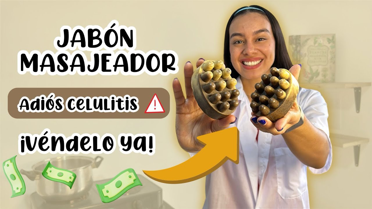 Cómo hacer JABÓN ARTESANAL ANTICELULÍTICO 🧼🔥 Perfecto para vender!