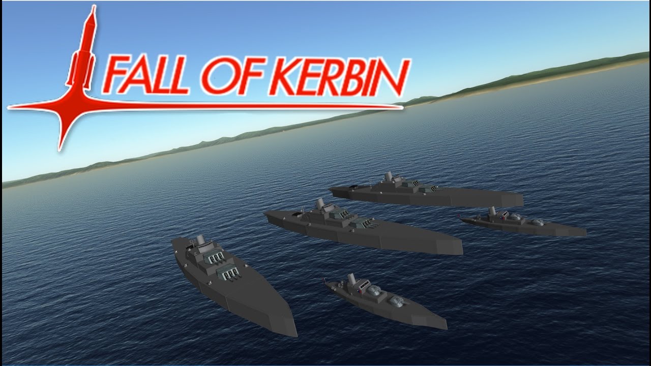 Fall Of Kerbin #5, Naval Fleet Battle, Kerbal Space Program
