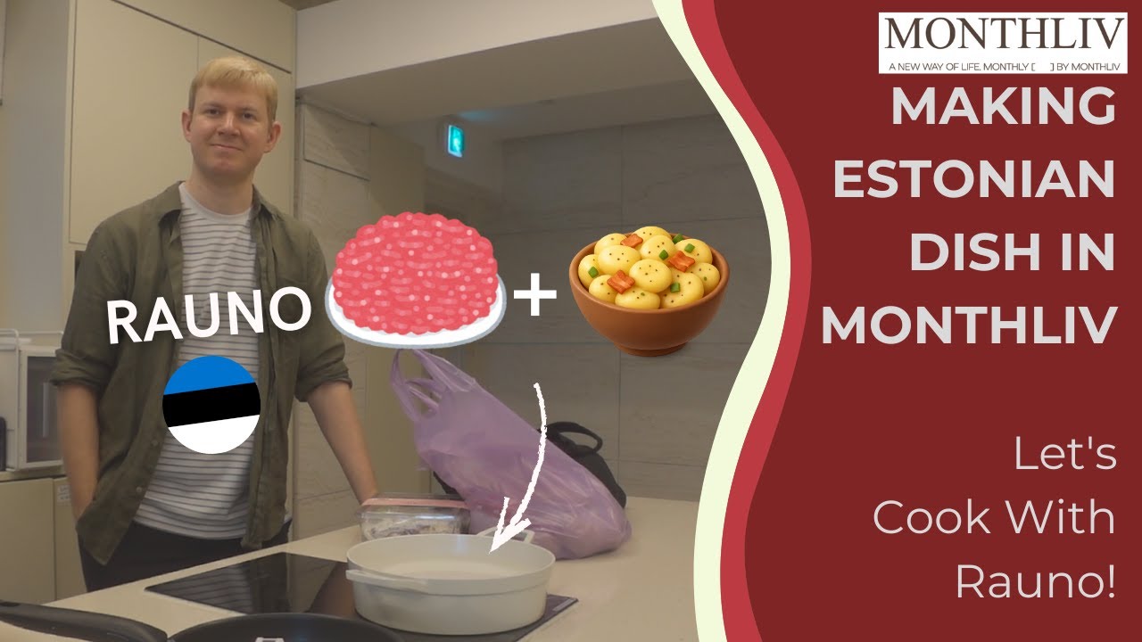 [광고] Making Estonian Food in Korea! (with Rauno) 🇪🇪 | Cooking in Monthliv