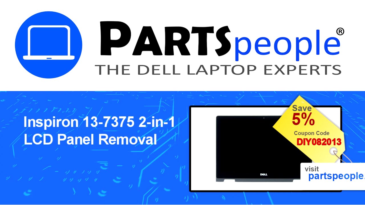 Dell Inspiron 13-7375 2-in-1 (P69G002) LCD Panel How-To Video Tutorial