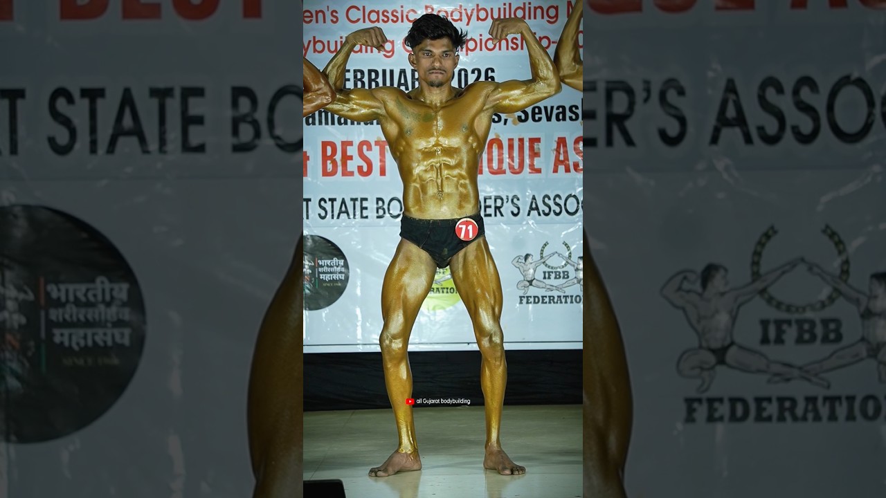 #mr bharuch #junior bodybuilding competition🥇 🎯