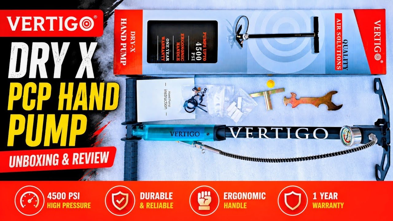 VERTIGO Dry X Pcp Hand Pump Unboxing & Review