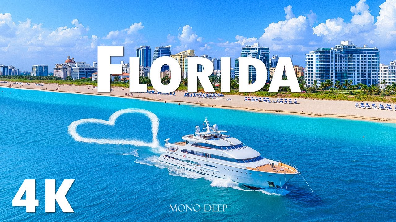 Florida 4K &ndash; Sunshine Coast & Turquoise Waves with Deep House Chill | Mono Deep