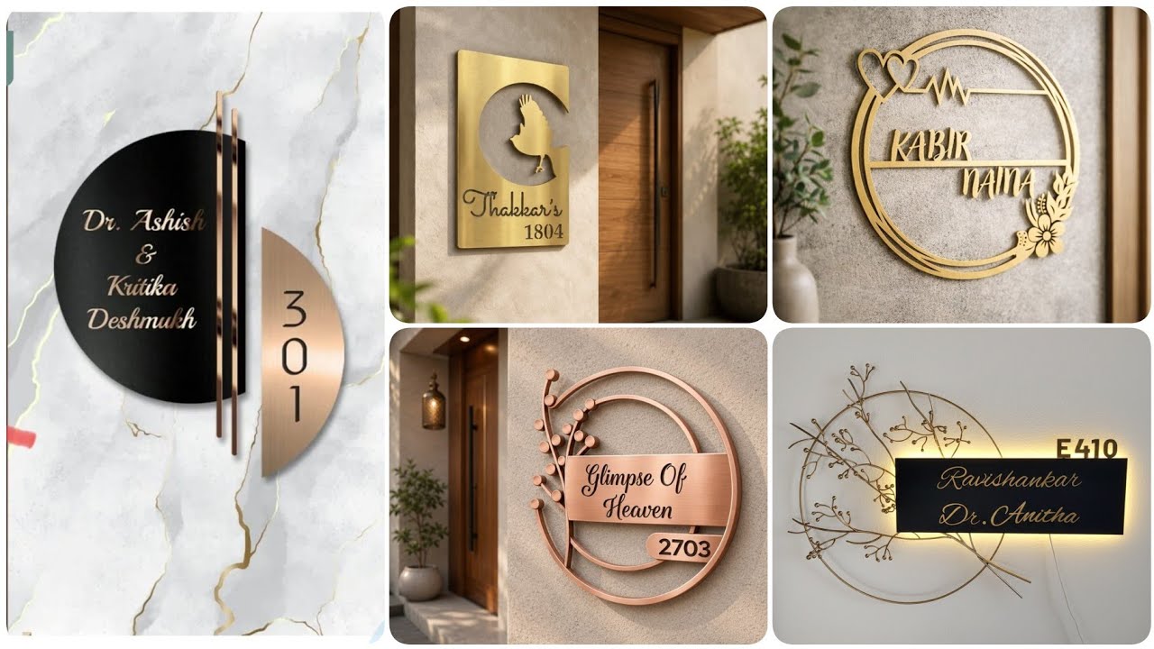 Best Name Plate Designs 2026 || Latest Name Plate Designs 2026 || Modern Name Plates 2026