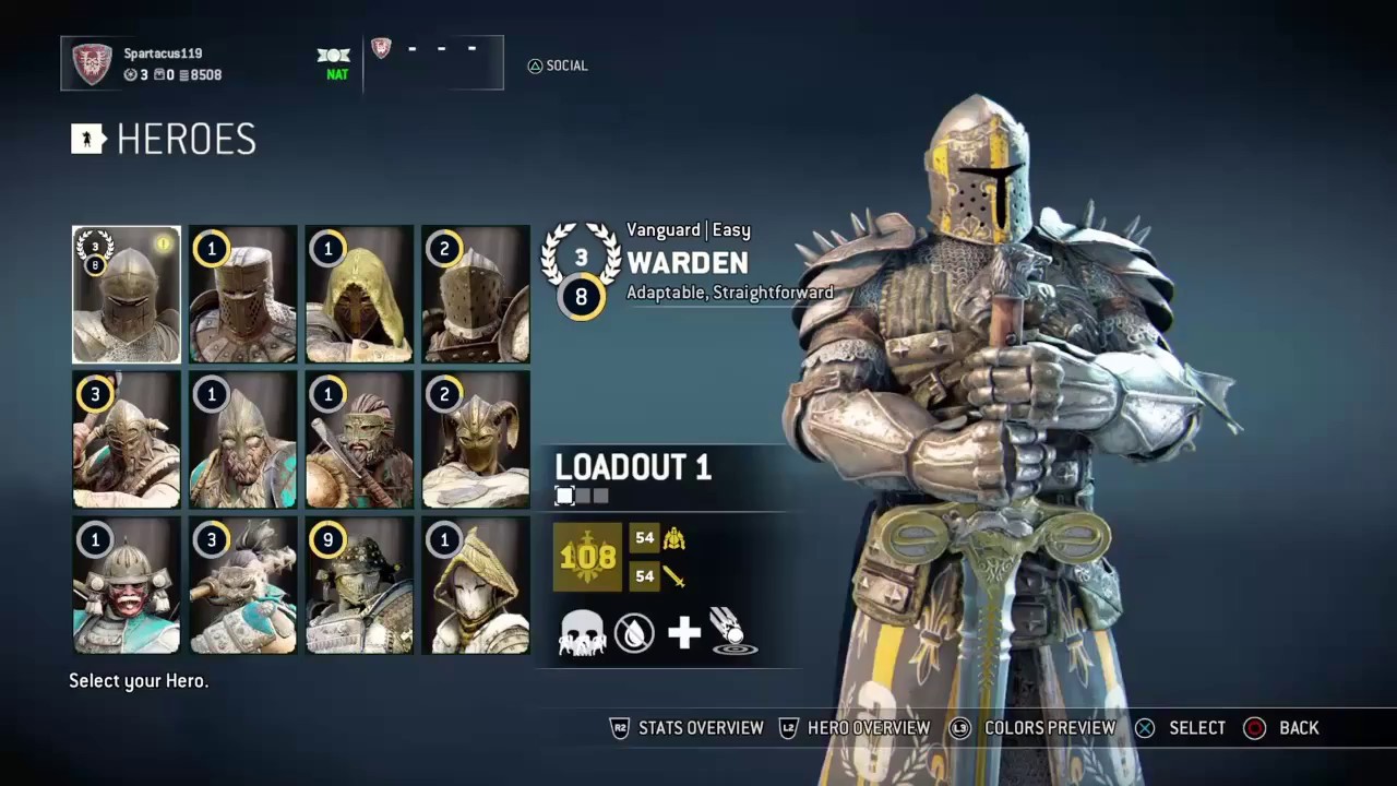 For Honor | The Best Warden Weapon and Gear Set - Legendary Weapon  And Gear