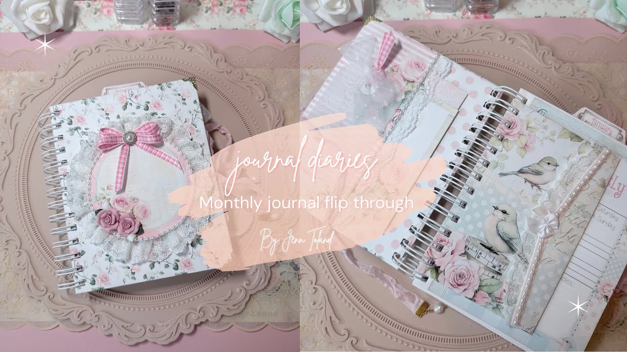 New Year Monthly Journal/Planner using @ShabbyArtBoutique 