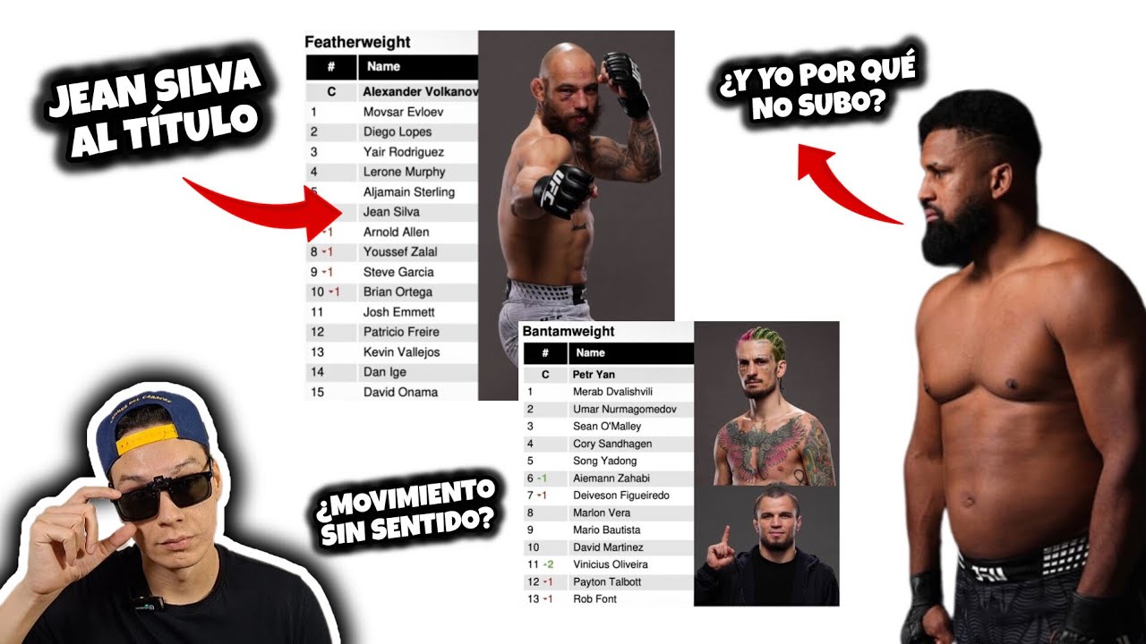 CAMBIOS en los rankings📈 JEAN SILVA sube, WALDO y O'MALLEY no se mueven‼️