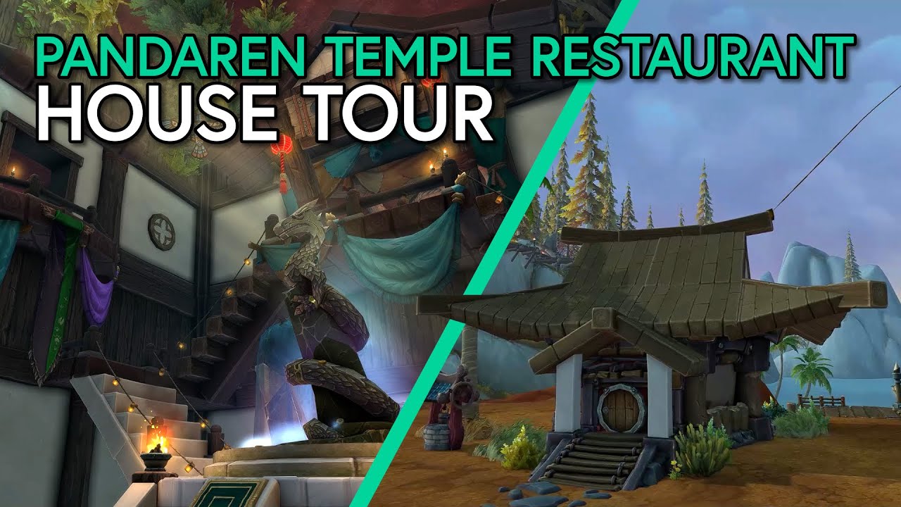 Pandaren Temple Restaurant - WoW Player Housing Tour