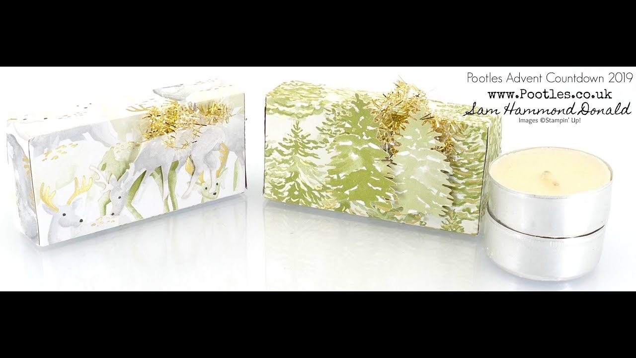 Pootles Advent Countdown 2019 #25 Most Wonderful Time Tealight Box