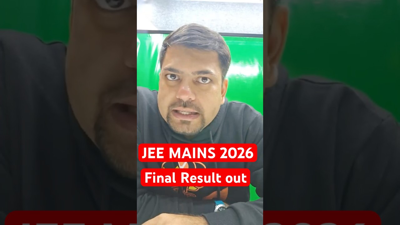 🔴 JEE Mains 2026 Result out NTA Update ! #jeemains2026 #jeeresult #ntaupdate #harshsir #jee2026