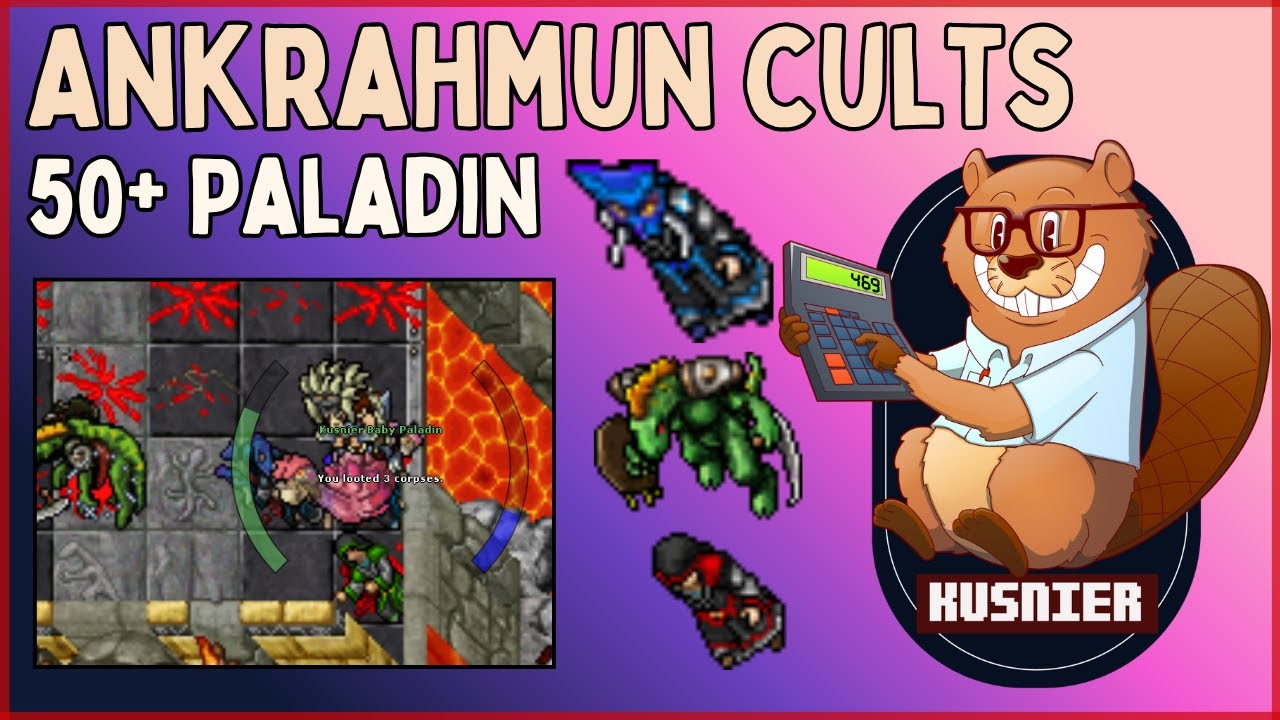 Ankrahmun Cults & Lizards | 50+ Paladin | Tibia