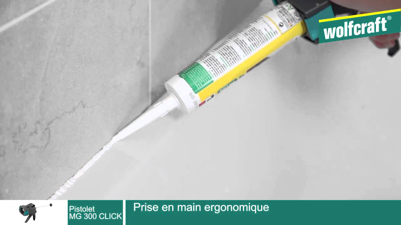 wolfcraft : Poser un joint avec Le pistolet à cartouche MG 300 CLICK