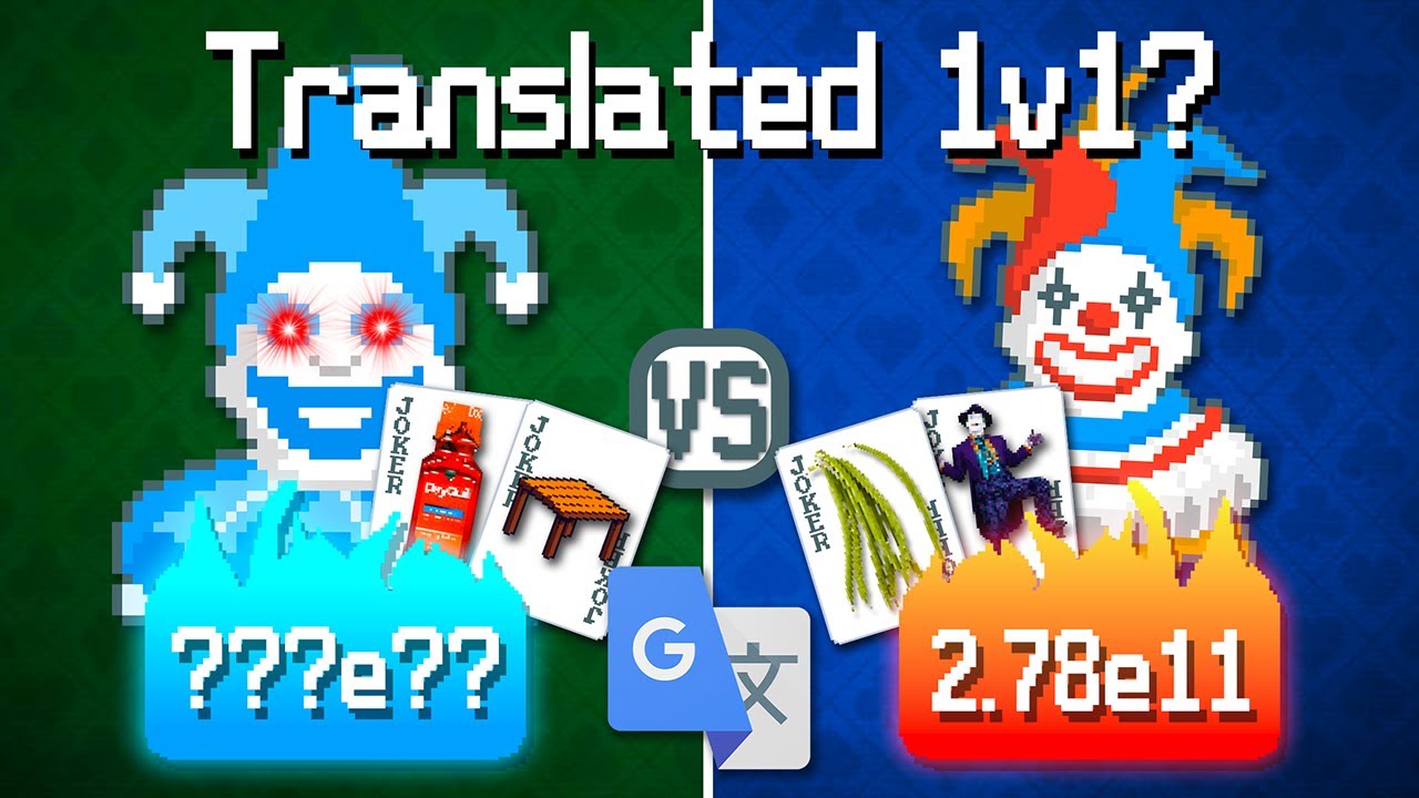 Balatro Multiplayer, but it's Google Translated 100 Times...