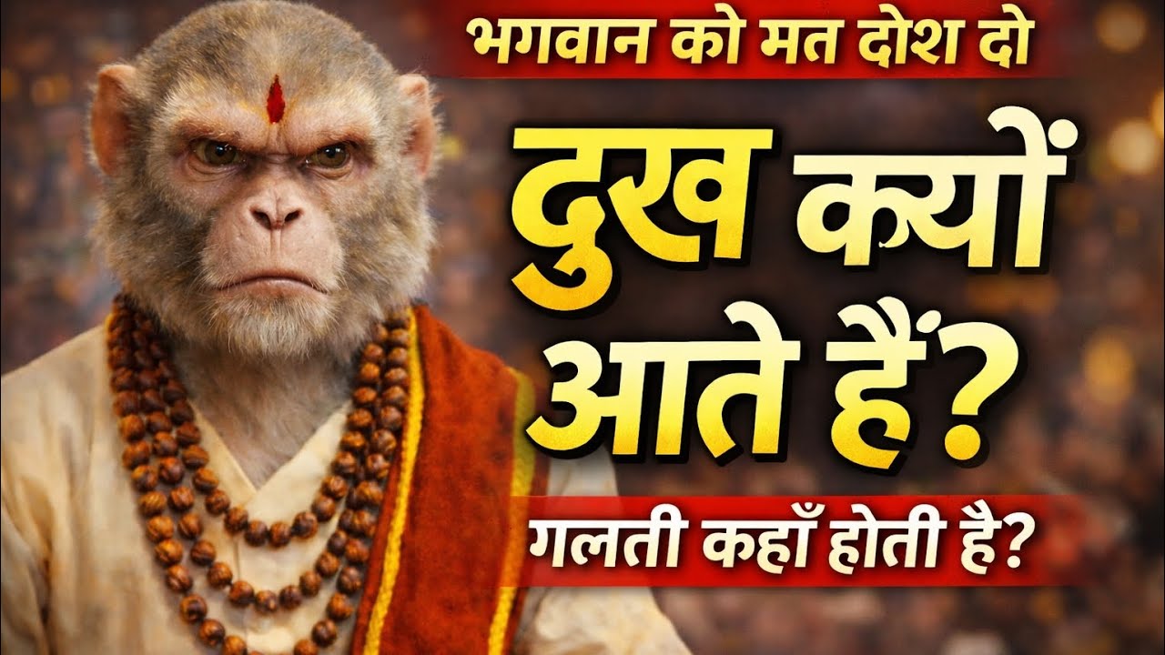 🙏भगवान दोषी नहीं! | दुख क्यों आते हैं🤔? | रामकथा की सच्चाई #motivation #katha #pravachan #satsang 