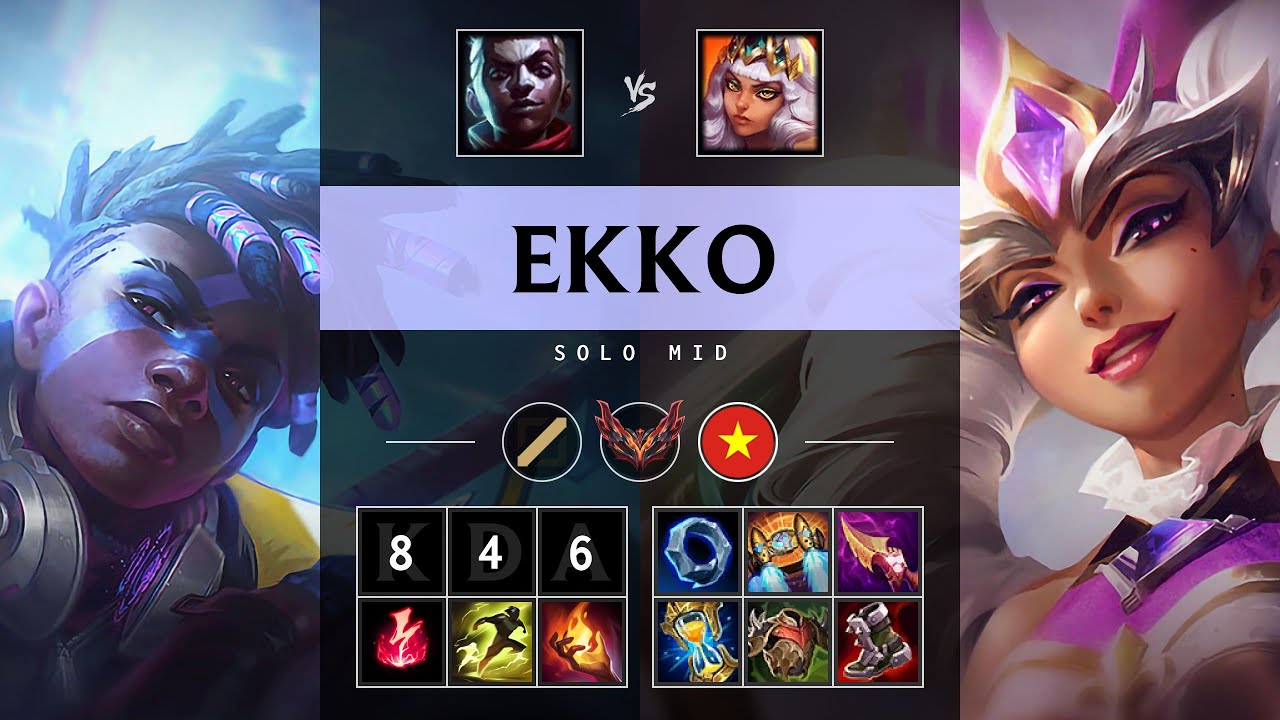 Ekko Mid vs Qiyana - VN Grandmaster Patch 25.13