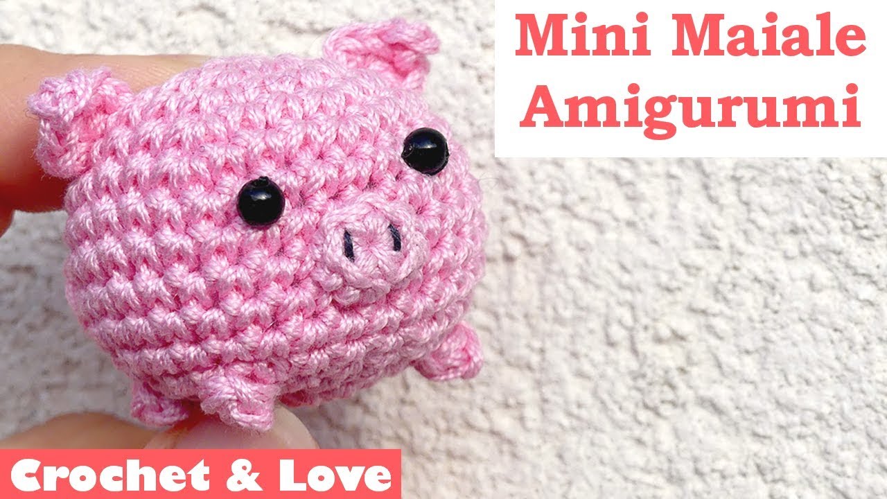 Tutorial mini Maialino Amigurumi - Portachiavi ad uncinetto