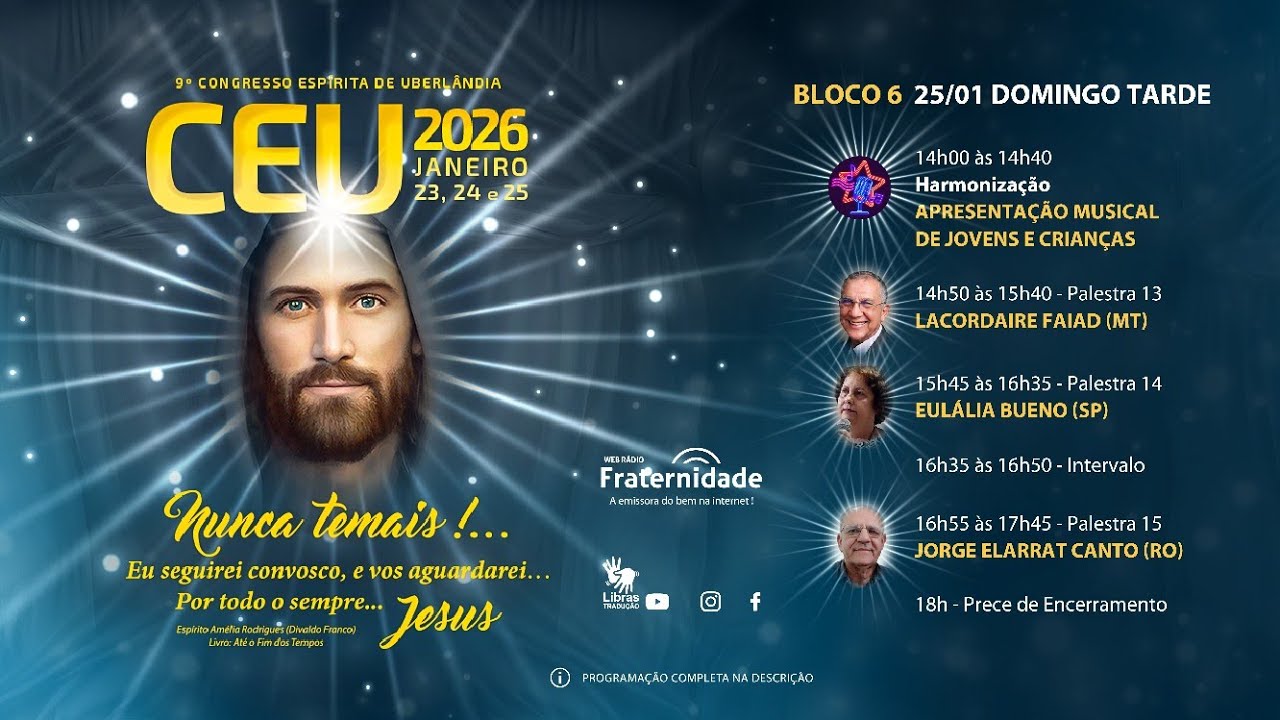 Céu  2026 | Bloco 7 | 9º Congresso Espírita de Uberlândia