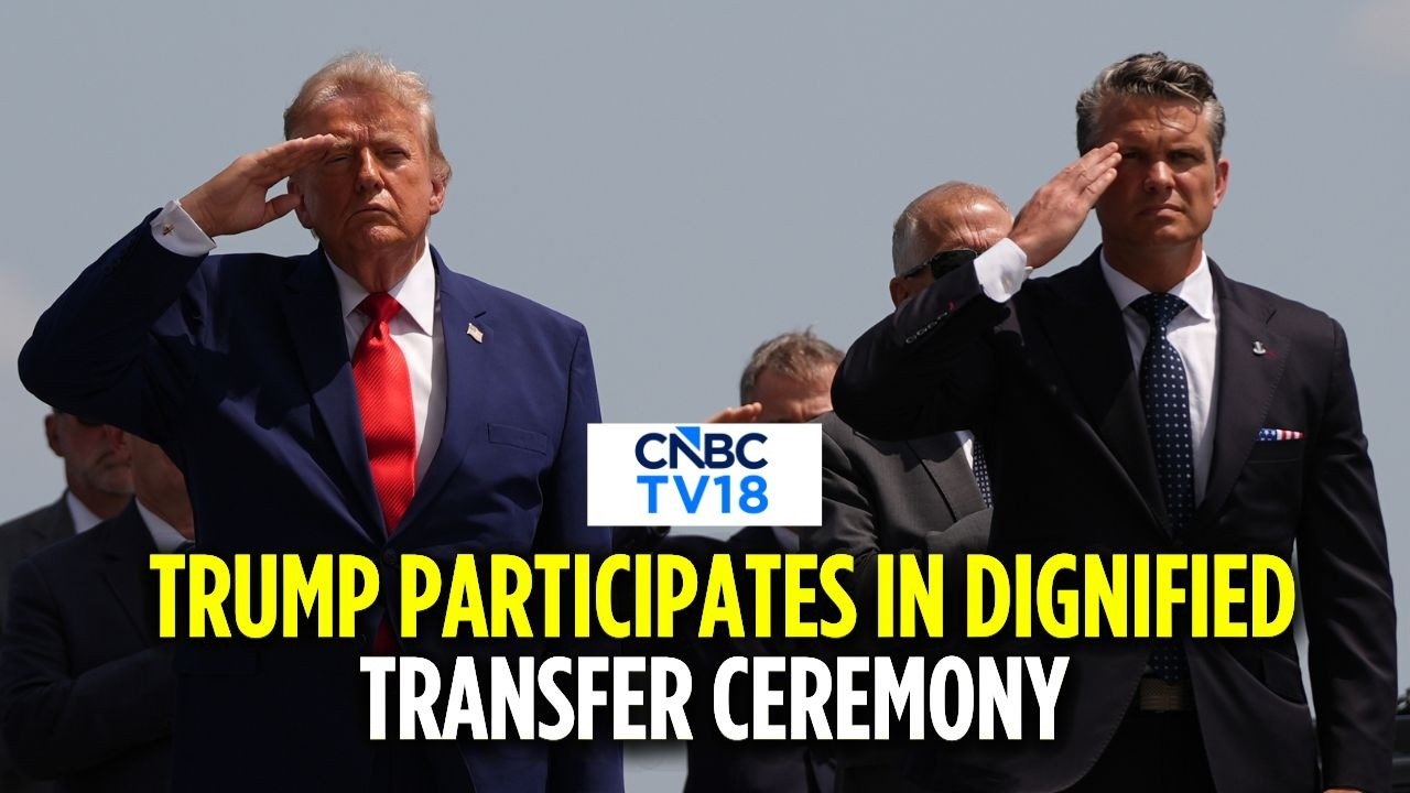 WATCH: Trump Pays Tribute At Dignified Transfer Of US Service Members Killed In Iran | N18G