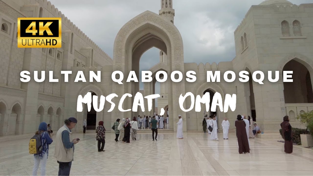Sultan Qaboos Grand Mosque (Muscat, Oman) 4k 60fps Walking Tour