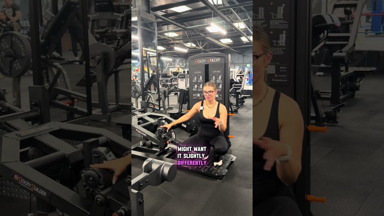 How to use booty builder Bulgarian split squats machine 