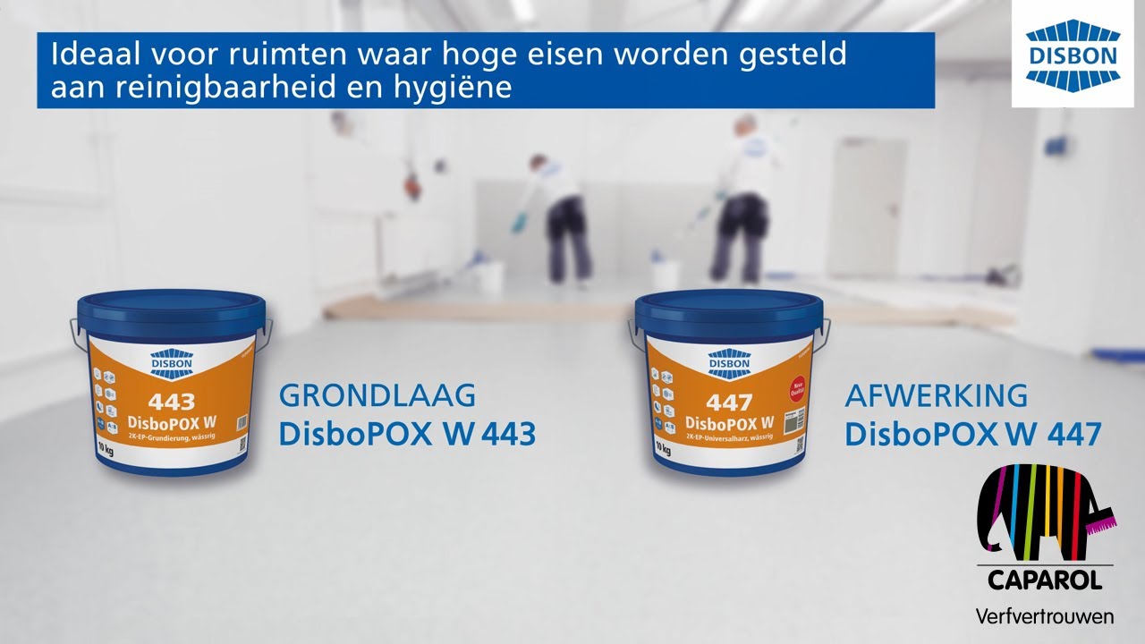 Caparol how-to: instructievideo DisboPOX 443 en 447 vloerafwerking