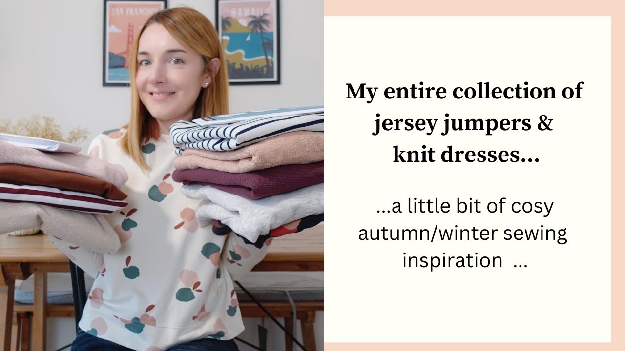 My collection of jersey jumpers & knit dresses | Autumn winter sewing inspiration | Pattern reviews