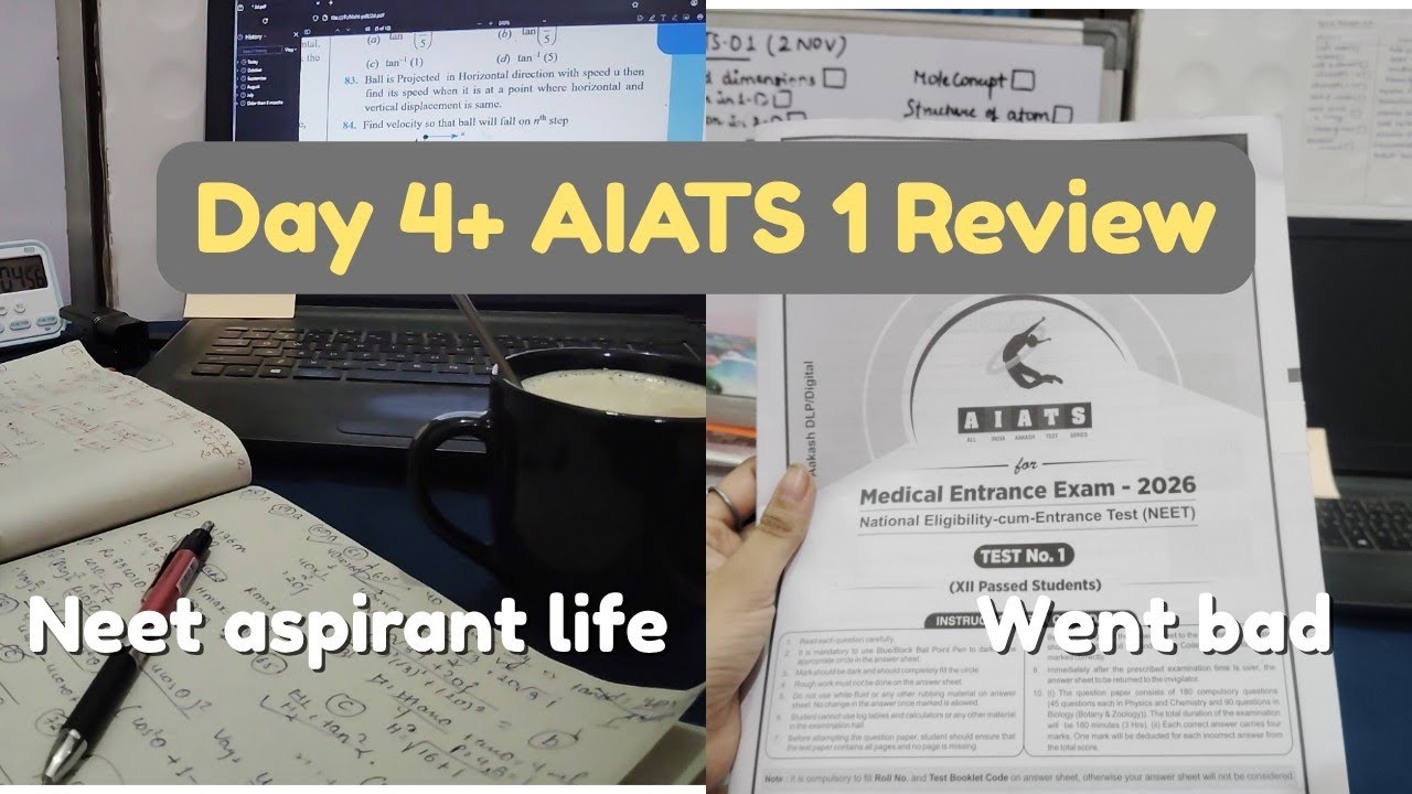 AIATS 01 is Done!! 🤧// offline exam📍 // went bad?? // Neet aspirant