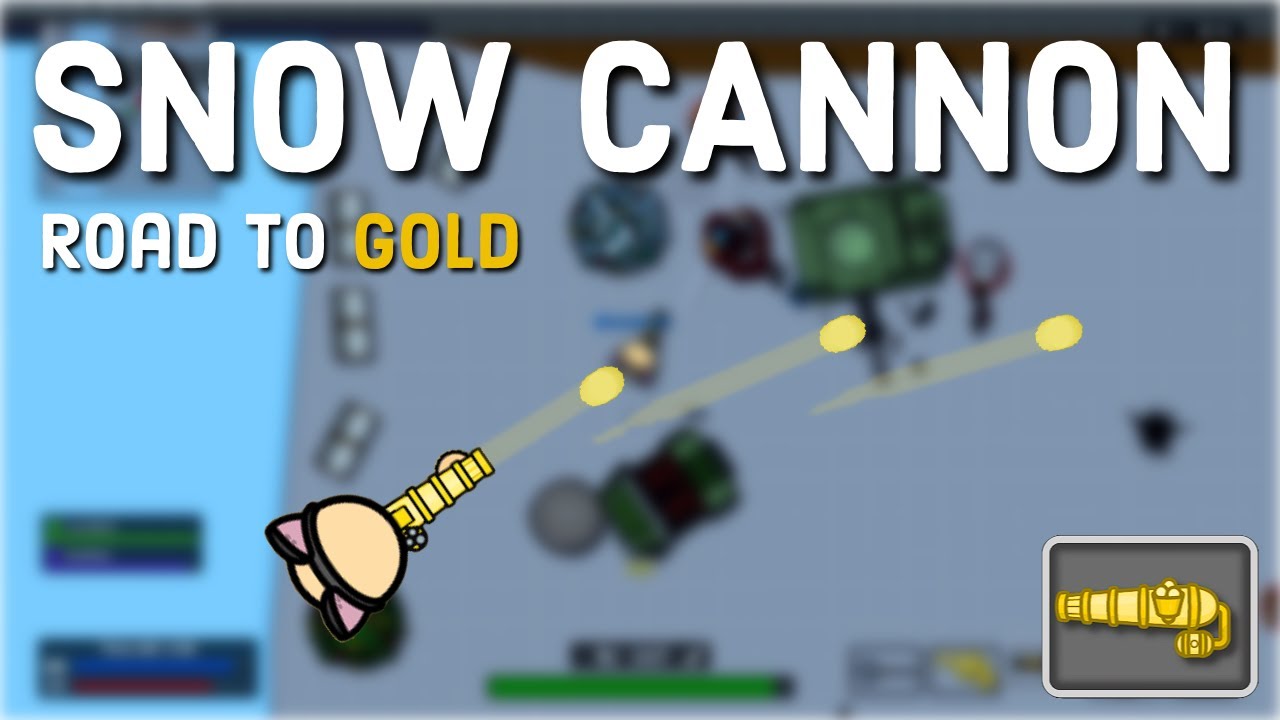 #2 GOLDEN SNOW CANNON IN THE WORLD (yellow snow) | Battledudes.io Gameplay