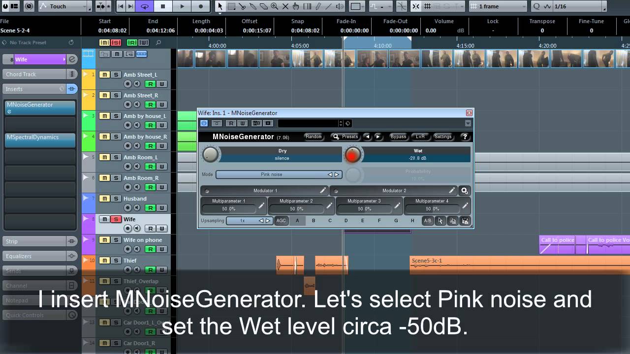 Using MSpectralDynamics for noise reduction